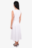 Theory White Linen/Cotton Sleeveless Maxi Dress Size 4