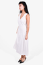 Theory White Linen/Cotton Sleeveless Maxi Dress Size 4