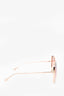 Tom Ford Gold Framed 'Nickie' Criss Cross Oversized Sunglasses