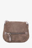 Tom Ford Grey Leather/Suede Messenger Bag