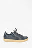 Tom Ford Navy Croc Embossed Leather Sneakers sz 9 Mens