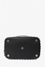 Valentino Black Leather Studded Bucket Bag with Pouch