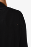 Valentino Black Virgin Wool Turtleneck Sweater with Lambskin Leather Detail Size M (As Is)