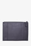 Valentino Garavani Black Leather Large Pouch with Front Compartment