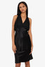 Vera Wang Black Tulle Long Dress Cowl Neck Open back Size 2