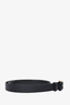 Versace Black Leather/Fabric Medusa Buckle Belt Size 38