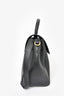 Versace Black Leather Large 'Medusa' Top Handle Bag w/ Strap
