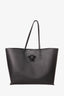 Versace Black Leather Medusa Tote with Pouch