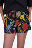 Versace Black/Multicolor Floral Print Swim Shorts Size 5