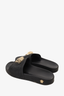 Versace Black Rubber Gold Medusa Slides Size 37