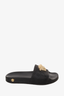 Versace Black Rubber Gold Medusa Slides Size 37