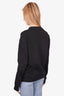 Versace Black Sweatshirt w/ Gold Embroidered Logo Size 40