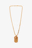 Versace Gold Medusa Tag Necklace