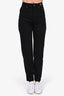 Versace Jeans Couture Black High Waisted Straight Leg Size 27