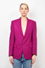 Versace Purple Wool Single Breasted Blazer sz 46 mens