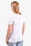 Versace White Cotton V-Neck T-Shirt Size 4