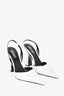 Versace White Leather Medusa Head Slingback Heel Size 40