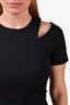 Victoria Beckham Black Cut-Out Shoulder Dress Size 4