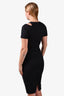 Victoria Beckham Black Cut-Out Shoulder Dress Size 4