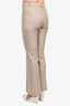Victoria Beckham Heather Beige Wide Leg Trousers Size 4