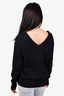 Victoria Beckham Navy Blue Cashmere V-Neck Sweater Size S