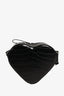 Vivienne Westwood Black Croc-embossed Ella Heart Crossbody Bag