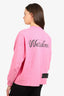 We11done Pink Logo Print T-Shirt Size XS
