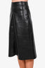 Wilfred Black Faux Leather Midi Skirt Size 4