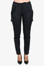 Zadig & Voltaire Navy Pinstriped Cargo Trousers Size 34