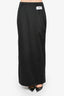 Dolce & Gabbana Black '1999' Maxi Skirt Size 46