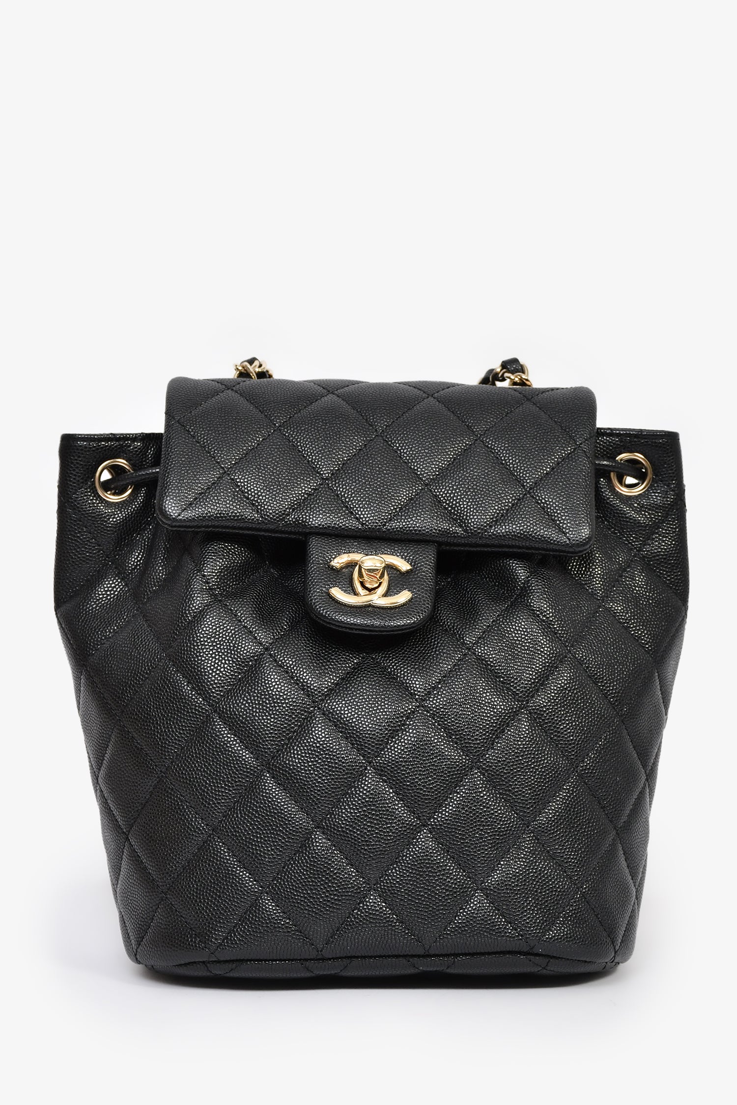 Pre-loved Chanel™ 2024 Black Caviar 'Urban Spirit' Backpack – Mine