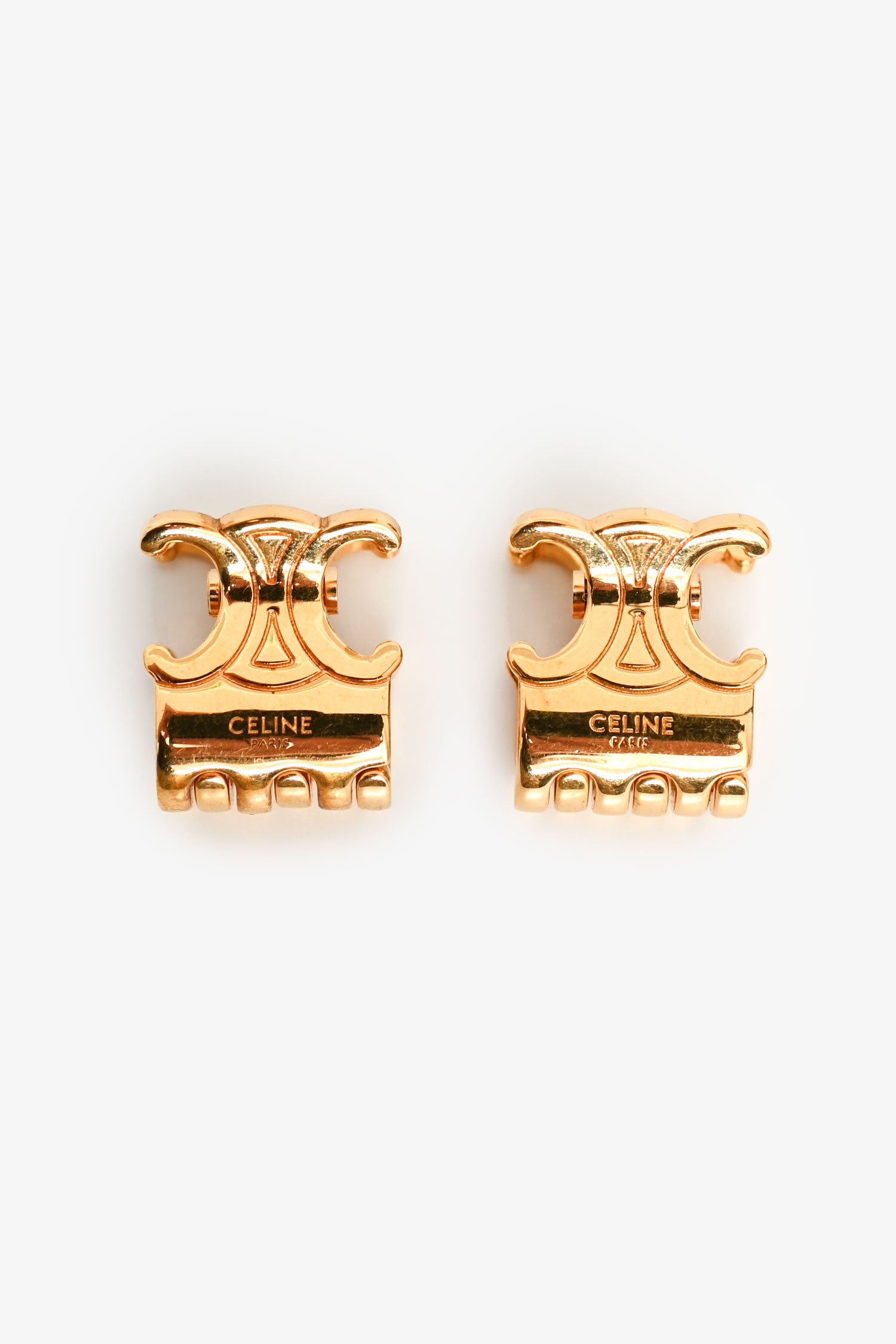 Celine Gold Tone Triomphe Hair Clips – Mine & Yours
