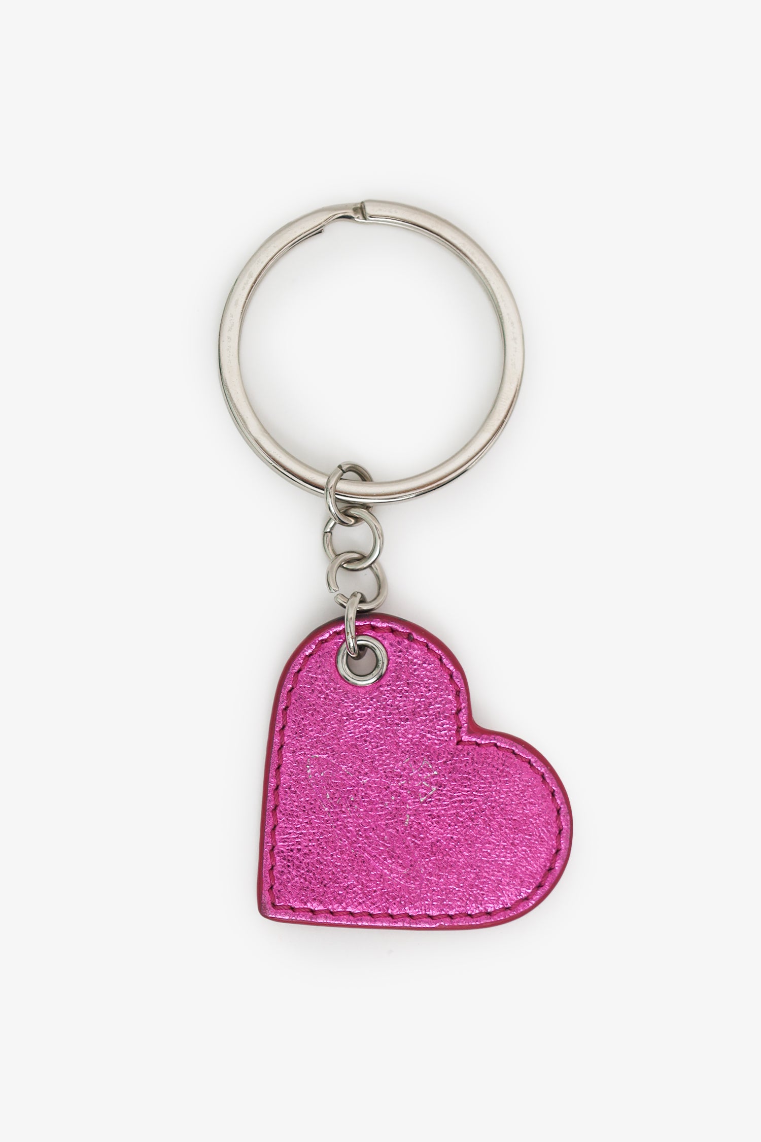 Vivienne Westwood Pink Leather Heart Key Chain – Mine & Yours