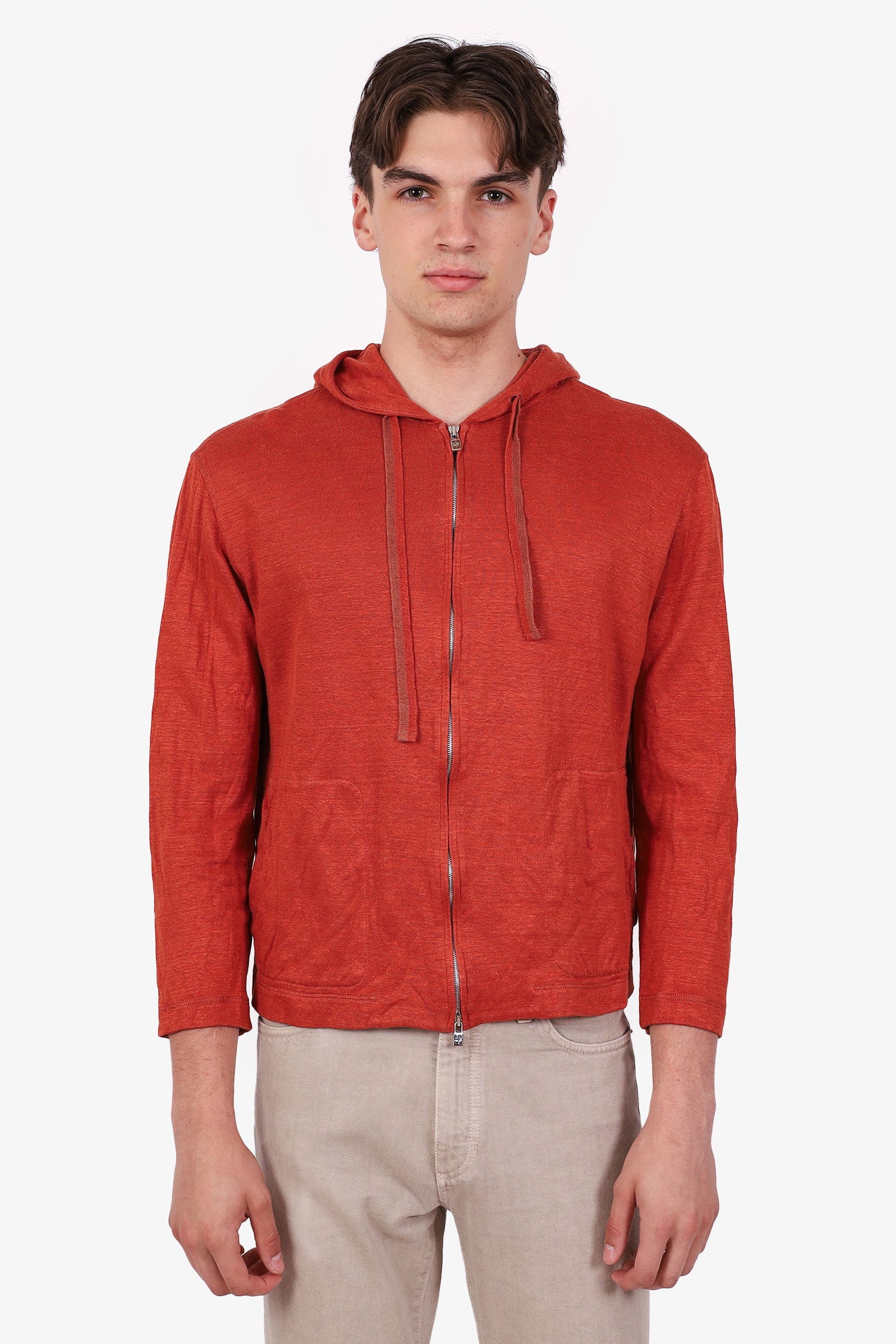 Loro Piana Orange Zip Up Sweater Size M Mens – Mine & Yours