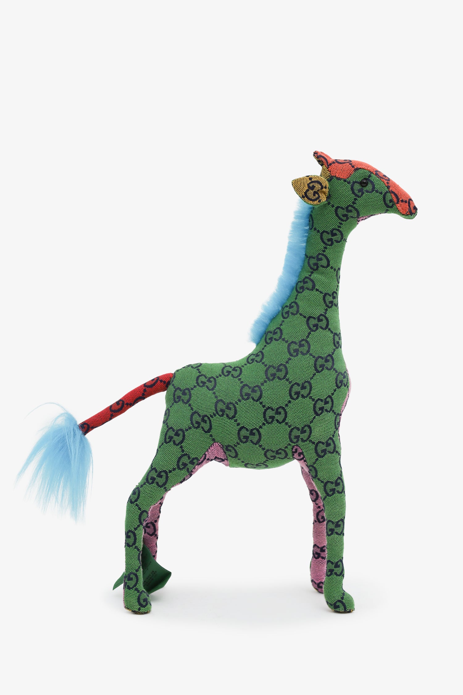 Gucci Green/Multicolour GG Canvas Decorative Stuffed Giraffe