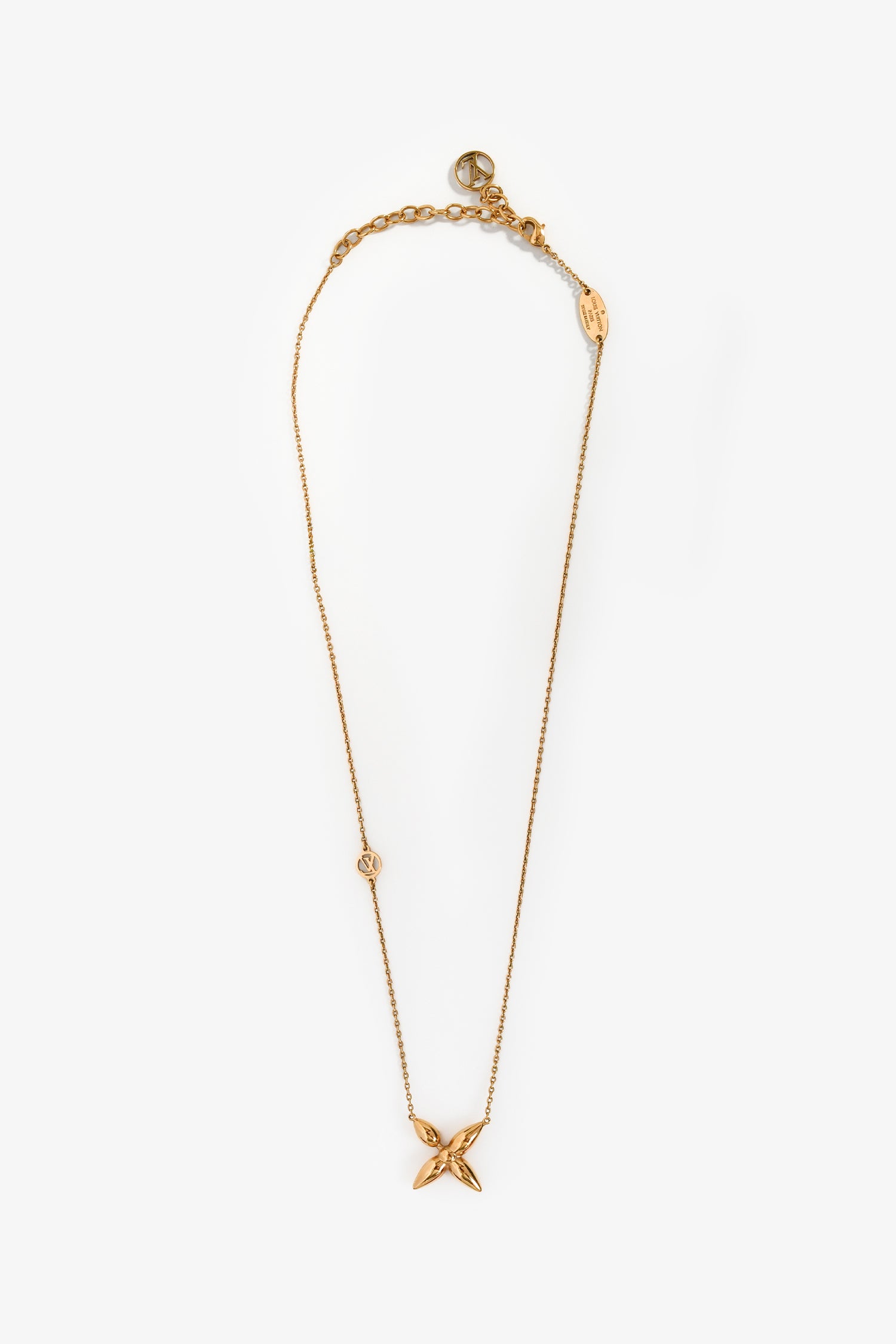 Louis Vuitton 2021 Gold Tone Collier Louisette Necklace – Mine & Yours
