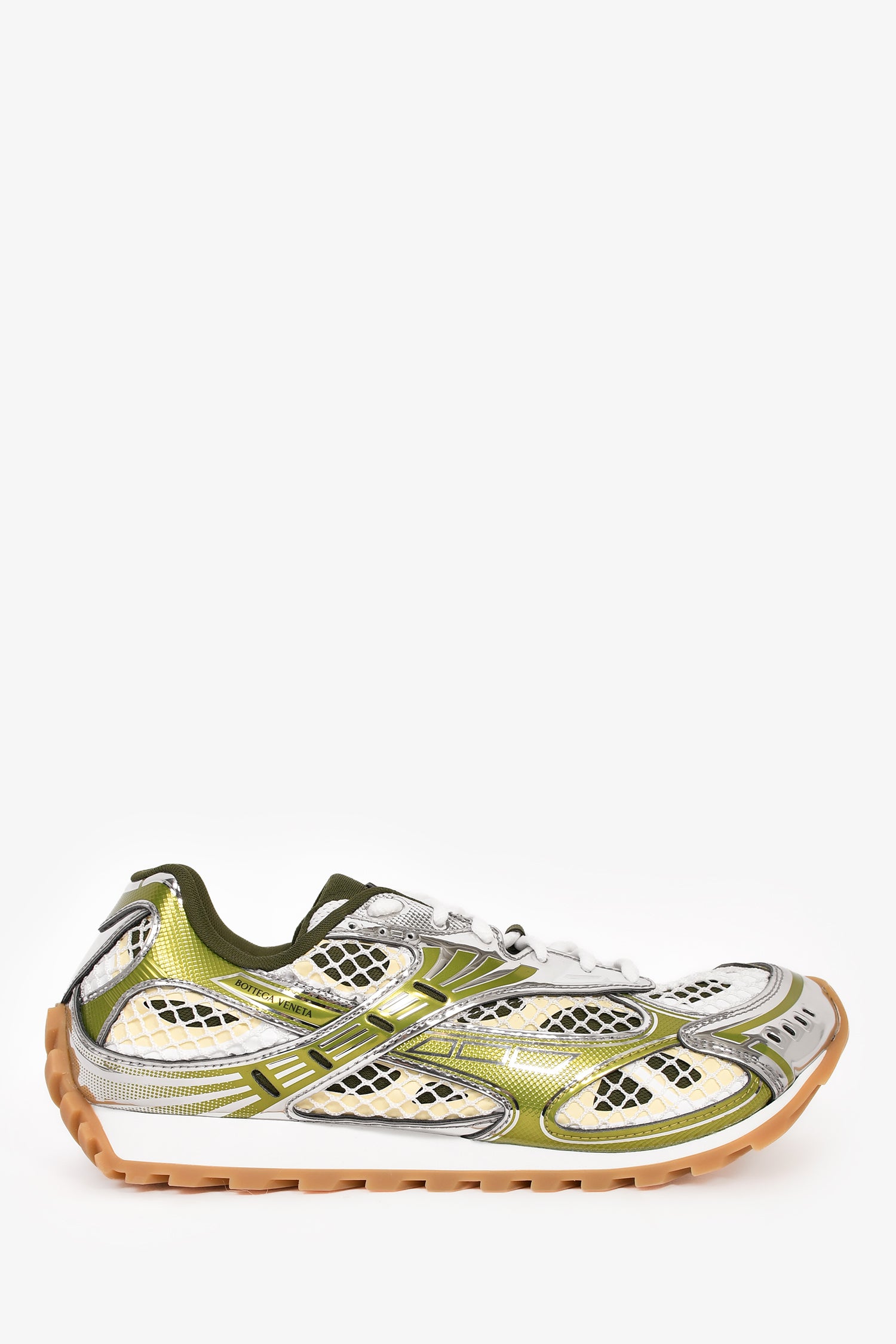 Bottega Veneta Green/White Mesh Sneakers Size 42 – Mine & Yours