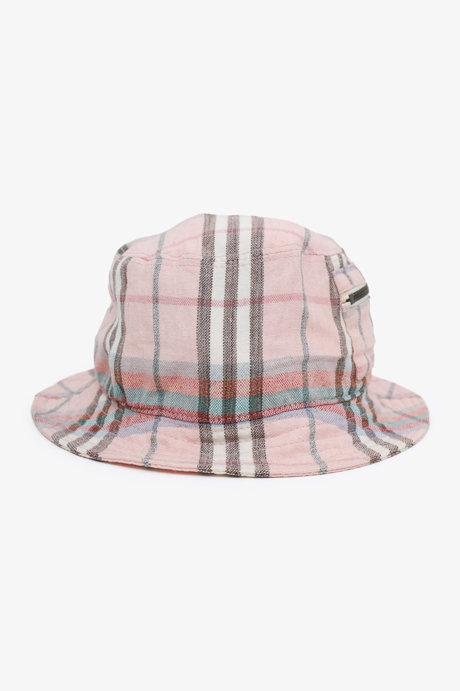 Burberry Pink Cotton Check Bucket Hat Size M – Mine & Yours display picture 1