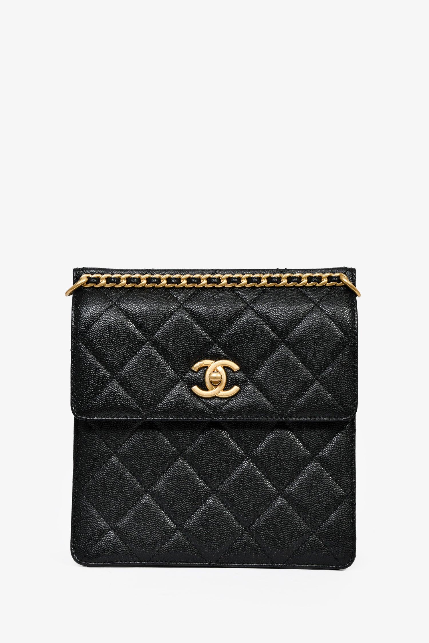 Chanel Backpack Quilted Chain Black Caviar Leather Square Chanel 2025 Black Caviar Quilted Mini Urban Spirit Backpack  main image 4