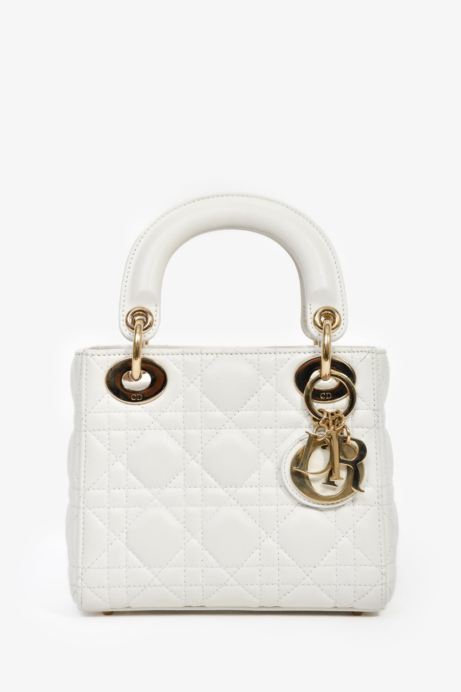 Christian Dior 2021 White Leather Mini Lady Dior – Mine & Yours