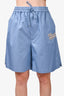 Valentino Blue Cotton Bermuda Shorts Size 52