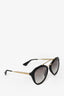 Prada Black/Gold Frame Sunglasses