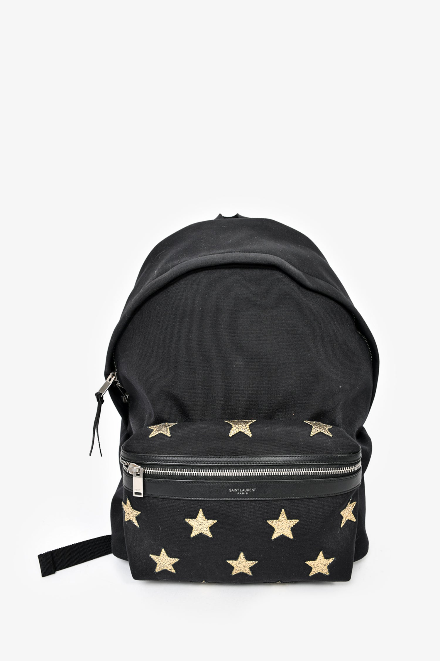 Saint Laurent Canvas/Leather Star Detail 'City' Backpack – Mine