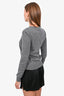 Valentino Grey Wool/Cashmere Crewneck Sweater Size L