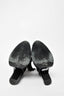 Lanvin Black Suede Calf Heel Boot With Tassel Size 38
