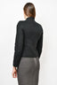 Stella McCartney Black Wool Chain Detail Asymmetrical Jacket Size 38