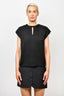 3.1 Phillip Lim Black Open Back Sleeveless Blouse with Chiffon Tie Size 0