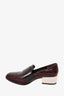 3.1 Phillip Lim Burgundy Embossed Loafers Size 35.5