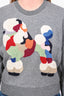 3.1 Phillip Lim Grey Sweatshirt with Multicolour Poodle Size XS