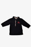 Burberry Black Polo T-Shirt with Red Horse Size 6M